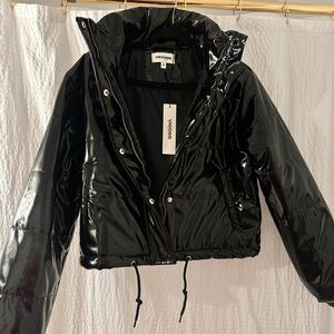 Vigoss Shiny Black Women's Puffer Jacket